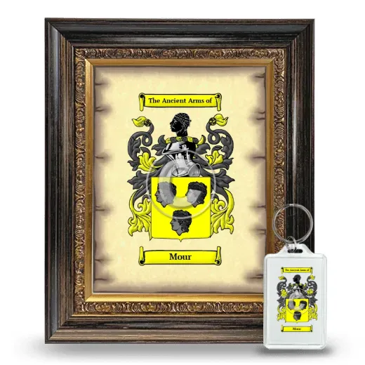 Mour Framed Coat of Arms and Keychain - Heirloom