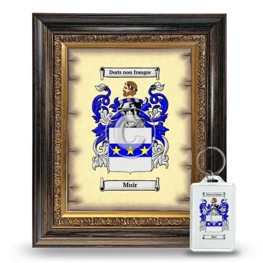 Muir Framed Coat of Arms and Keychain - Heirloom