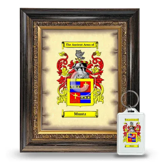 Muntz Framed Coat of Arms and Keychain - Heirloom