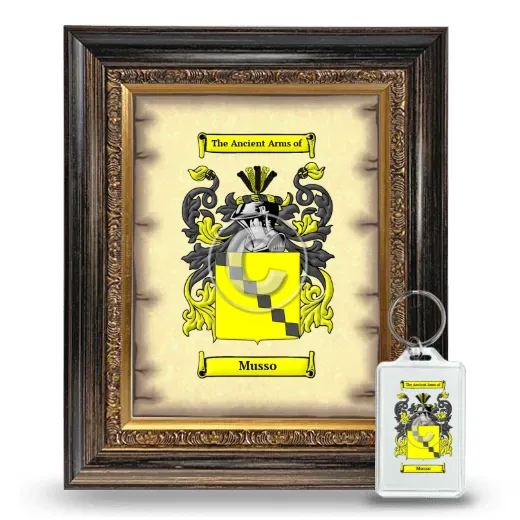 Musso Framed Coat of Arms and Keychain - Heirloom