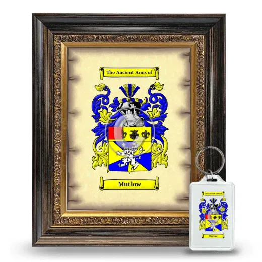 Mutlow Framed Coat of Arms and Keychain - Heirloom