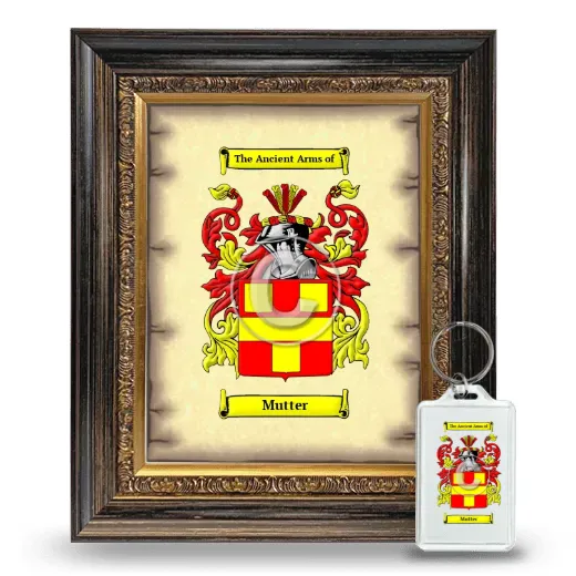 Mutter Framed Coat of Arms and Keychain - Heirloom