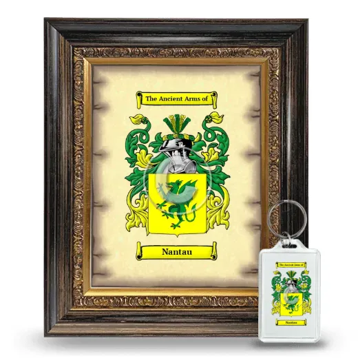 Nantau Framed Coat of Arms and Keychain - Heirloom