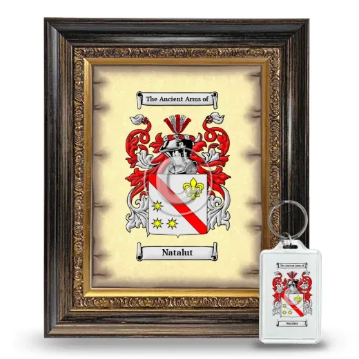 Natalut Framed Coat of Arms and Keychain - Heirloom