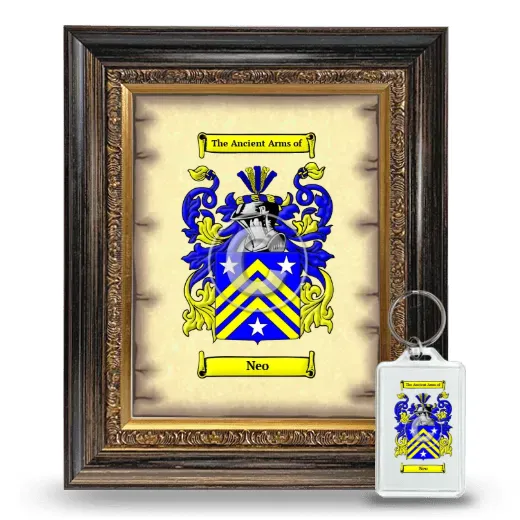 Neo Framed Coat of Arms and Keychain - Heirloom