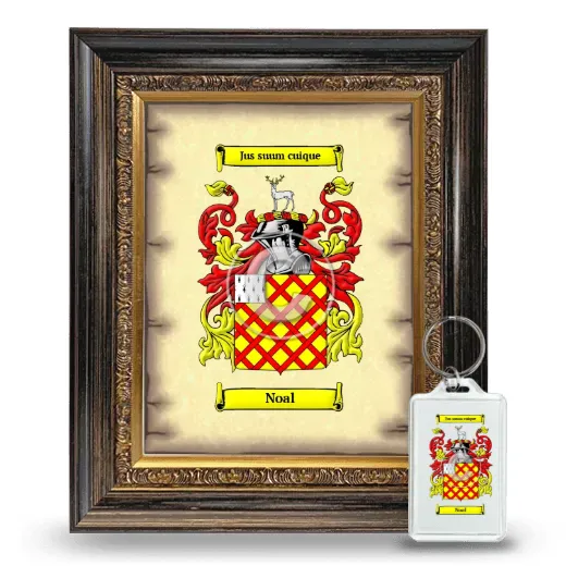 Noal Framed Coat of Arms and Keychain - Heirloom