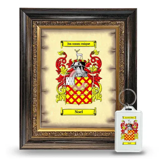 Noel Framed Coat of Arms and Keychain - Heirloom