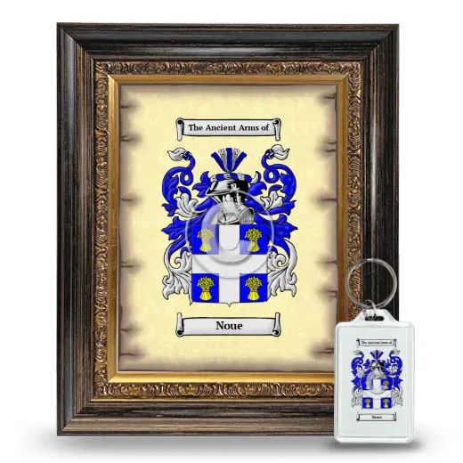 Noue Framed Coat of Arms and Keychain - Heirloom