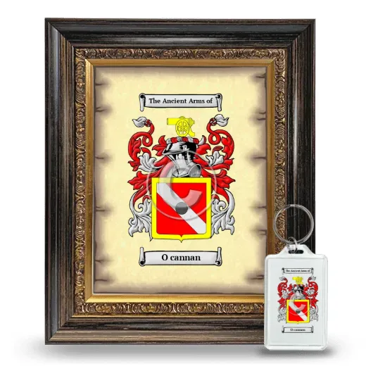 O cannan Framed Coat of Arms and Keychain - Heirloom