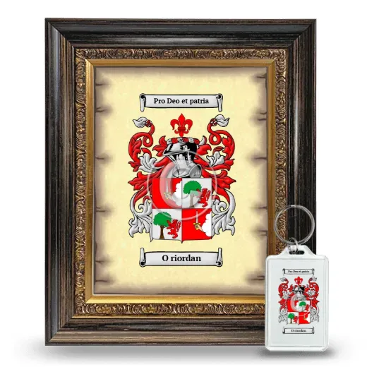 O riordan Framed Coat of Arms and Keychain - Heirloom
