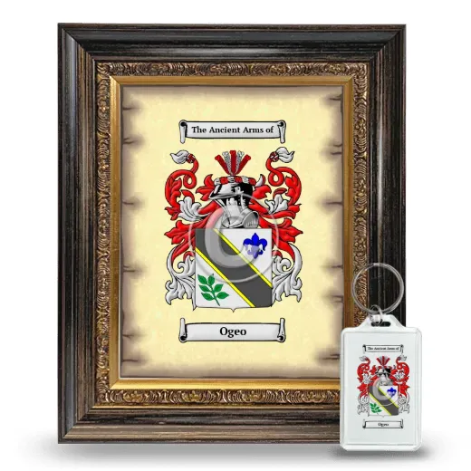 Ogeo Framed Coat of Arms and Keychain - Heirloom