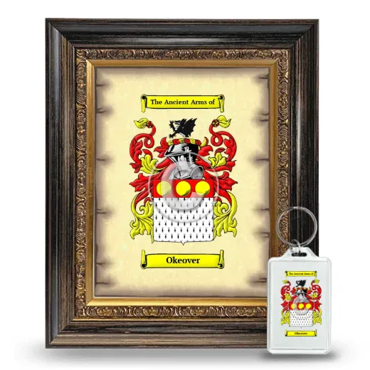Okeover Framed Coat of Arms and Keychain - Heirloom