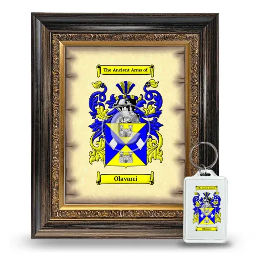 Olavarri Framed Coat of Arms and Keychain - Heirloom