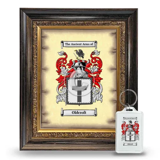 Oldcroft Framed Coat of Arms and Keychain - Heirloom