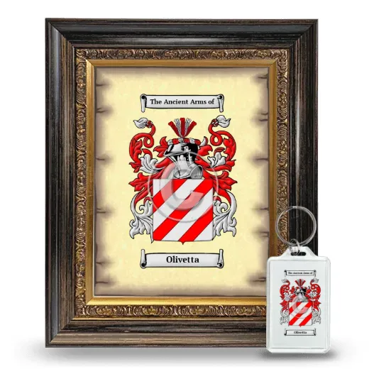 Olivetta Framed Coat of Arms and Keychain - Heirloom