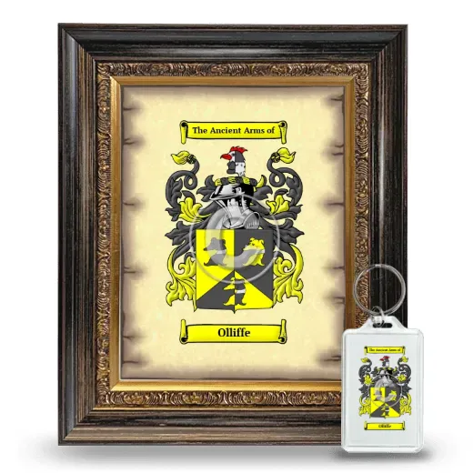 Olliffe Framed Coat of Arms and Keychain - Heirloom