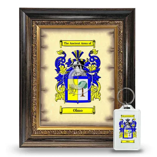 Olmo Framed Coat of Arms and Keychain - Heirloom