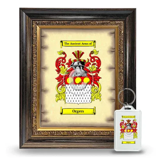 Orgers Framed Coat of Arms and Keychain - Heirloom