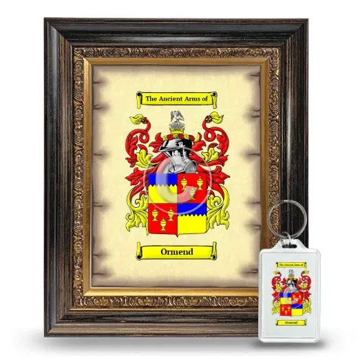 Ormend Framed Coat of Arms and Keychain - Heirloom
