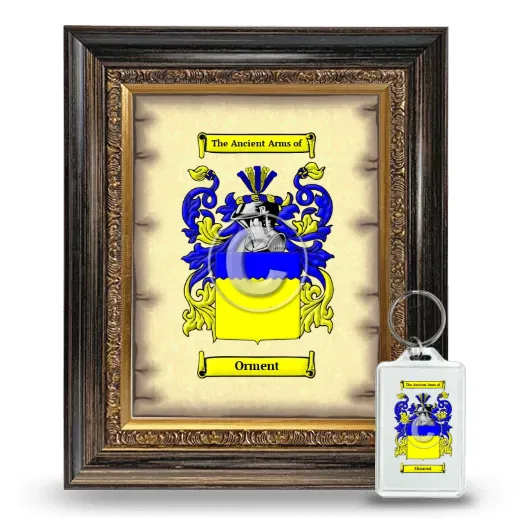 Orment Framed Coat of Arms and Keychain - Heirloom