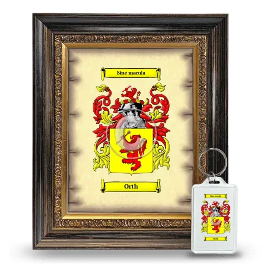 Orth Framed Coat of Arms and Keychain - Heirloom