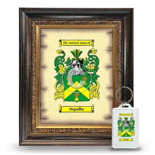 Osgodby Framed Coat of Arms and Keychain - Heirloom