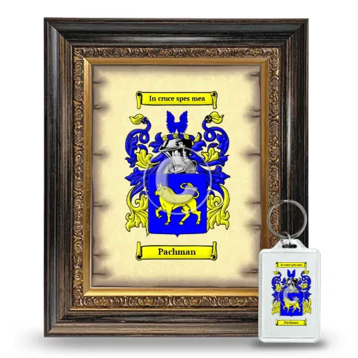 Pachman Framed Coat of Arms and Keychain - Heirloom