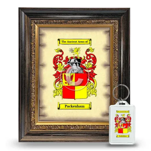 Packenham Framed Coat of Arms and Keychain - Heirloom