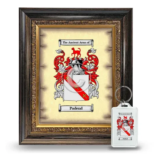 Padend Framed Coat of Arms and Keychain - Heirloom