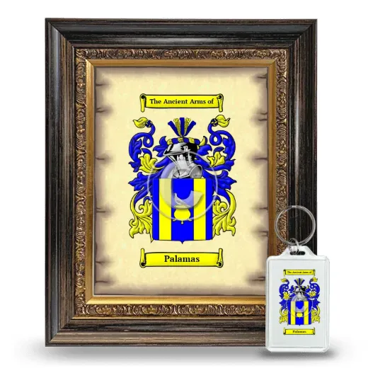 Palamas Framed Coat of Arms and Keychain - Heirloom