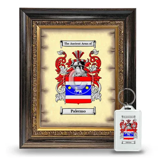 Palermo Framed Coat of Arms and Keychain - Heirloom