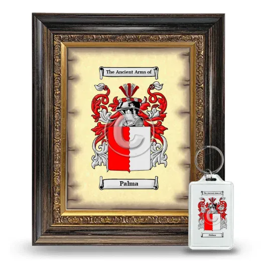 Palma Framed Coat of Arms and Keychain - Heirloom