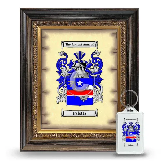 Palotta Framed Coat of Arms and Keychain - Heirloom