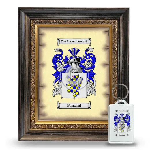 Panzani Framed Coat of Arms and Keychain - Heirloom