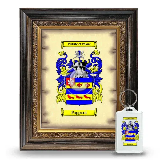 Pappard Framed Coat of Arms and Keychain - Heirloom