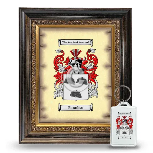 Paradiso Framed Coat of Arms and Keychain - Heirloom