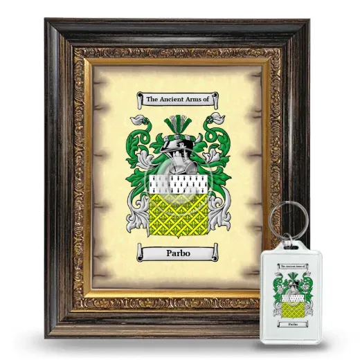 Parbo Framed Coat of Arms and Keychain - Heirloom