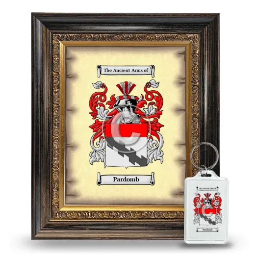Pardomb Framed Coat of Arms and Keychain - Heirloom