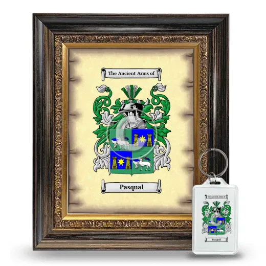 Pasqual Framed Coat of Arms and Keychain - Heirloom
