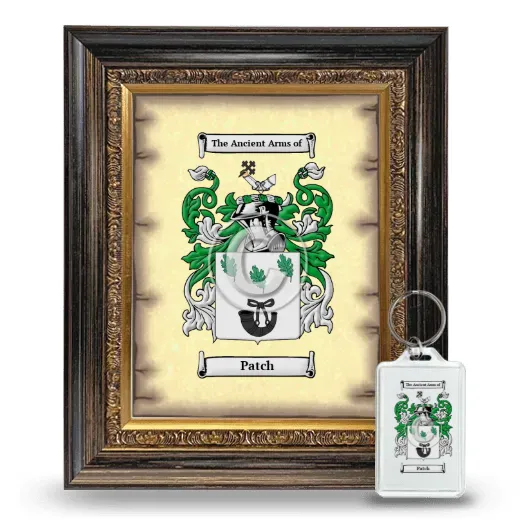 Patch Framed Coat of Arms and Keychain - Heirloom