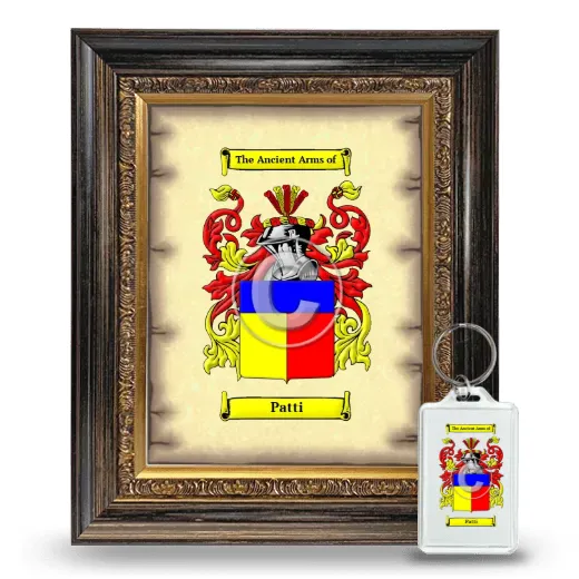 Patti Framed Coat of Arms and Keychain - Heirloom
