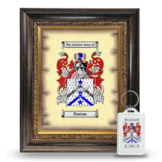 Paxton Framed Coat of Arms and Keychain - Heirloom