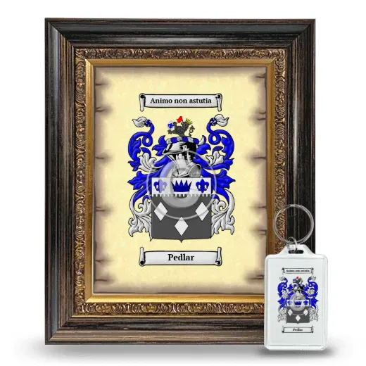 Pedlar Framed Coat of Arms and Keychain - Heirloom