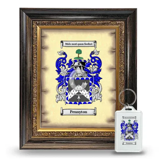 Pennyton Framed Coat of Arms and Keychain - Heirloom