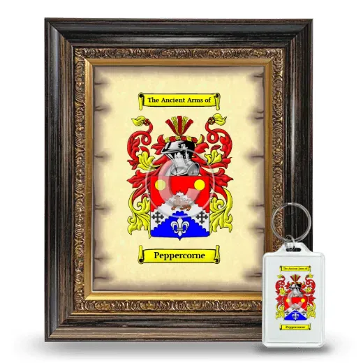 Peppercorne Framed Coat of Arms and Keychain - Heirloom