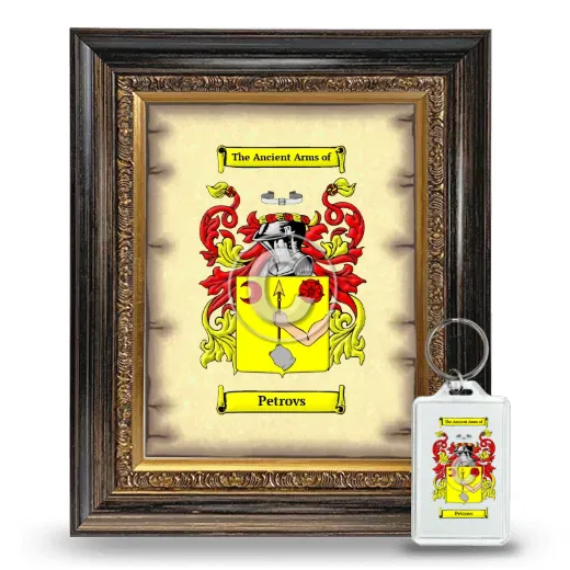 Petrovs Framed Coat of Arms and Keychain - Heirloom
