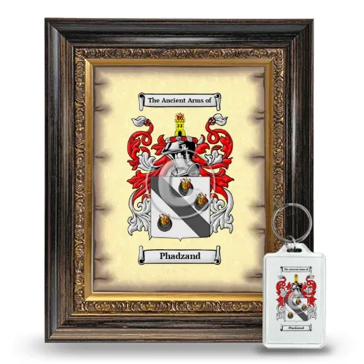 Phadzand Framed Coat of Arms and Keychain - Heirloom