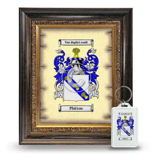 Phitton Framed Coat of Arms and Keychain - Heirloom