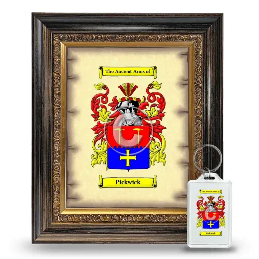 Pickwick Framed Coat of Arms and Keychain - Heirloom
