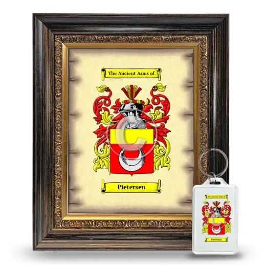 Pietersen Framed Coat of Arms and Keychain - Heirloom